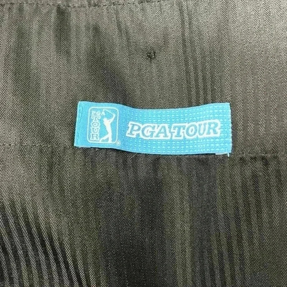 PGA Tour Casual Golf Shorts Sz 38 Gray Flat Front Men's 100% Polyester - Picture 4 of 7